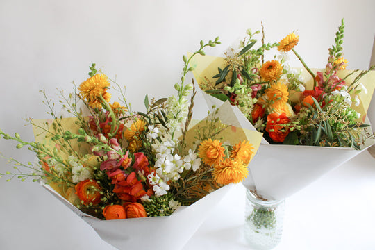 Nine Mixed Bouquets